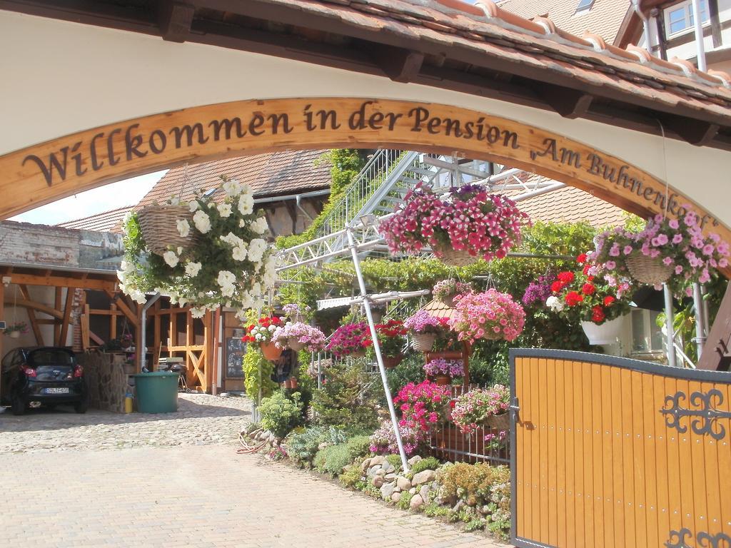 Pension Am Buhnenkopf Tangermünde Esterno foto